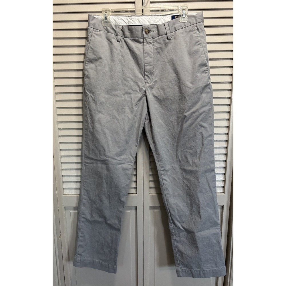 Polo Ralph Lauren Stretch‎ Classic Fit Straight Leg Pant Zip Pockets Size 32x30
